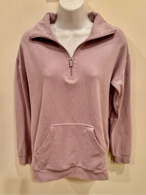 Marc New York Women's Half-Zip Pullover Sweater/Long Sleeve/Dusty Mauve/EUC
